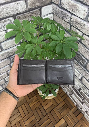 Guard Kahverengi Hakiki Deri Çift Pisotlu Yatay Model Erkek Cüzdanı - GRD250207WT1027