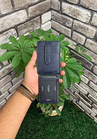 Guard Lacivert Hakiki Deri Kredi Kartlık - GRD250501WT1547