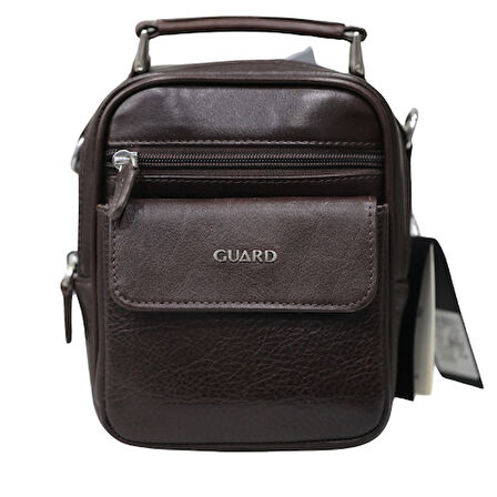 Guard Kahverengi Hakiki Deri Mini Kristal El Çantası - GRD250802WT1846