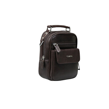 Guard Kahverengi Hakiki Deri Mini Kristal El Çantası - GRD250802WT1846