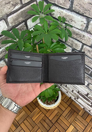 Guard Kahverengi  Hakiki Deri Tek Pisotlu Klasik Model Yatay Erkek Cüzdan - GRD251115WT1115