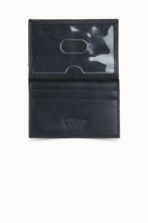 Guard Antik Siyah Hakiki Deri İkiye Katlı Mini Boy Kredi Kartlık - GRD260404WT1050