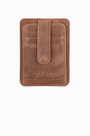 Guard Crazy Taba Hakiki Deri Dikey Model Kredi Kartlık // GRD260612WT1468