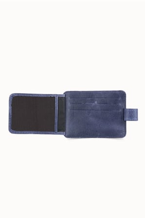 Guard Crazy Lacivert Hakiki Deri Dikey Model Kredi Kartlık // GRD260612WT1472