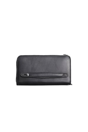 Guard Antik Siyah Hakiki Deri Çok Fonksiyonlu Unisex Portföy Cüzdan ve El Çantası // GRD261010WT1734