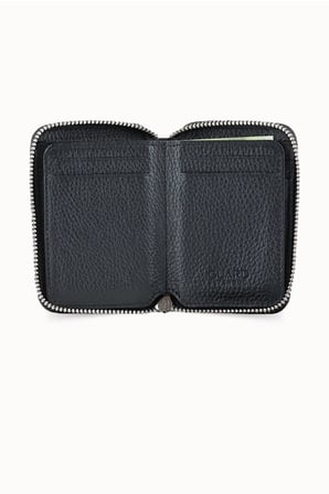 Guard Siyah Hakiki Deri Tam Fermuarlı Mini Boy Unisex Cüzdan // GRD261010WT1842