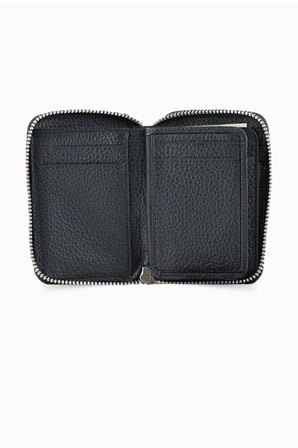 Guard Siyah Hakiki Deri Tam Fermuarlı Mini Boy Unisex Cüzdan // GRD261010WT1842
