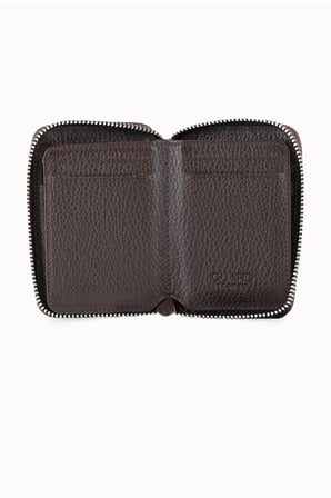 Guard Kahverengi Hakiki Deri Tam Fermuarlı Mini Boy Unisex Cüzdan // GRD261010WT1843
