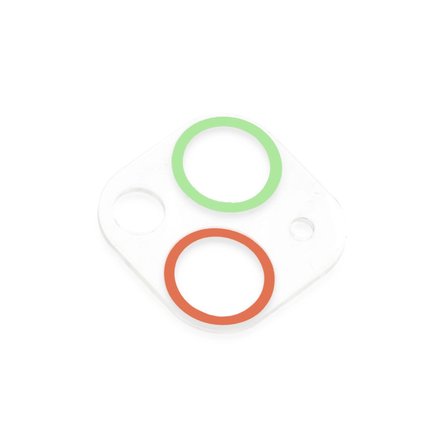 Apple İphone 13 Mini Renkli Kamera Lens Koruma Cam - Yeşil-pembe