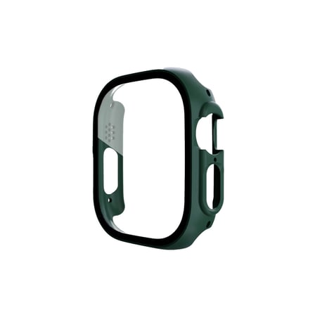 Apple Watch Ultra 49mm Desert Camlı Kasa Ekran Koruyucu - Koyu Yeşil