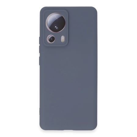 Xiaomi Mi 13 Lite Kılıf Nano İçi Kadife Silikon - Gri