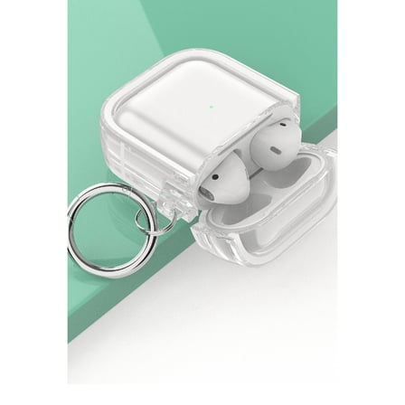 Apple Airpods 4 (4.nesil) Shiny Şeffaf Kılıf - Beyaz