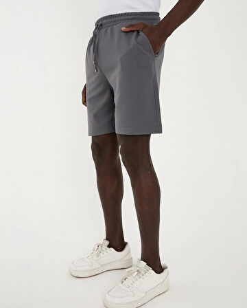 Gardolap VIP Giyim Erkek Boyfriend Kalıp Keten Karışımlı Likralı Bağlamalı Şort