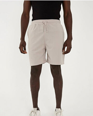 Gardolap VIP Giyim Erkek Boyfriend Kalıp Keten Karışımlı Likralı Bağlamalı Şort