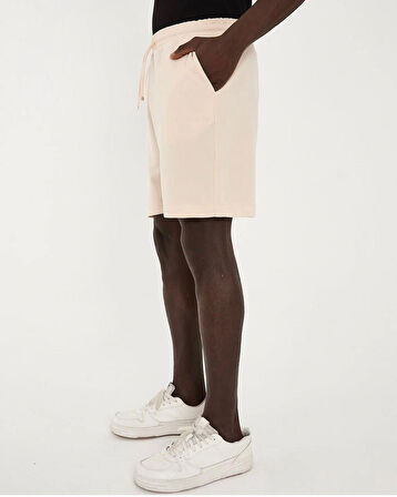 Gardolap VIP Giyim Erkek Boyfriend Kalıp Keten Karışımlı Likralı Bağlamalı Şort