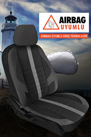 Jeep Commander  Uyumlu 5 KOLTUK TAM SET SİNOP SERİSİ VELUR KUMAŞ OTO KOLTUK KILIFI KOKMA TERLETME YAPMAZ SİYAH