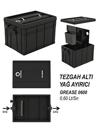 Grease-0600 0,60 Lt/Sn Yağ Ayırıcı
