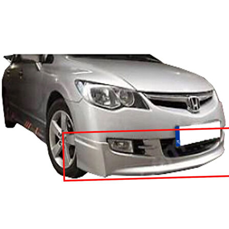 HONDA FD6 2007-2009 MAKYAJSIZ KASA ÖN TAMPON EKİ (( BOYASIZ ))