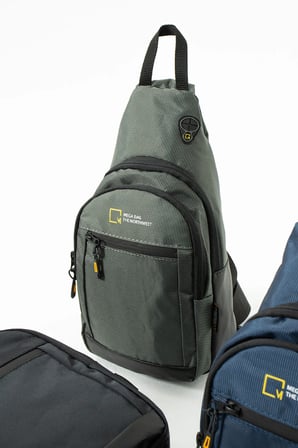 M-1008 Unisex Spor ve Günlük Kullanıma Uygun Gri Göğüs Çapraz Çanta Sırt Çanta