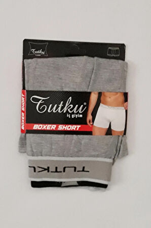 Erkek Bordo Likralı Elastan Spor Boxer 2'li Paket