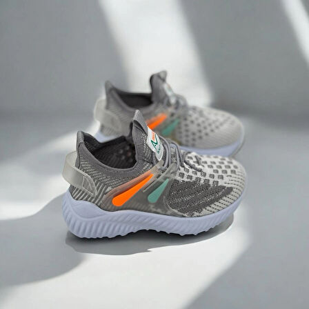 ERKEK ÇOCUK GÜNLÜK GRİ TRİKO SNEAKER 