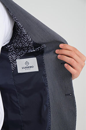 Çizgili Erkek Blazer Spor Ceket-1451