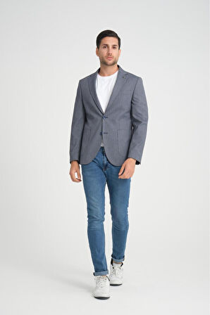 Çizgili Erkek Blazer Spor Ceket-1451