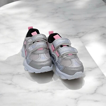 KIZ ÇOCUK GRİ ÜST BASKILI SNEAKER 