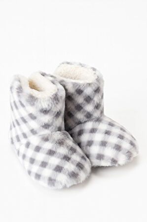 Çocuk ve Bebek Panduf, Kışlık Peluş Bot, Yumuşak, Sıcak Tutan, Kaymaz Tabanlı Ev İçi Patik, Ev Botu