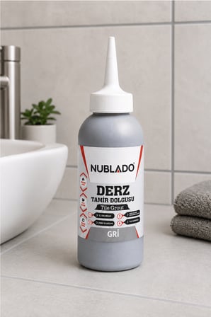 1 Adet Hazır Derz Dolgu Macunu 220 Gr Gri, Fayans Seramik Mermer ve Cam Mozaik Derz Tamir Dolgusu, Suya Dayanıklı, Hızlı Kuruyan, Esnek, Çatlama Yapmayan, İç Dış Mekan, Tüp Uçlu Kolay Uygulama