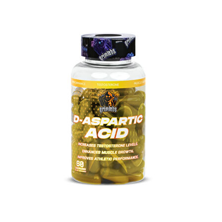 GRİMLABS DAA (D-Aspartic Acid) 500mg 60 Servings