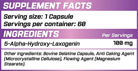 GRİMLABS ALPHA LAXOGENİN 100mg 60 Caps