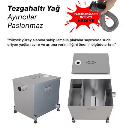 GRINOX 42 Lt Paslanmaz Yağ Ayırıcı Lamella Seperatör Teknolojisi