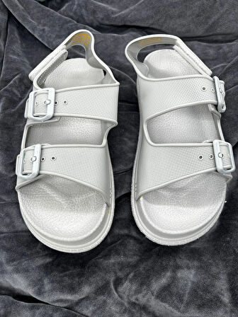 UNISEX KOYU GRİ SANDALET