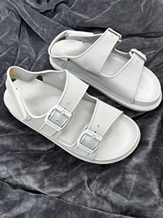 UNISEX KOYU GRİ SANDALET