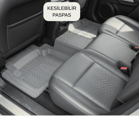 Hyundai Ioniq 2017-2018-2019-2020-2021 4d Havuzlu Oto Paspas Kesilebilir GRİ, Yeni Üretim Araba Paspası , Su Geçirmez