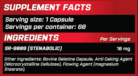 GRİMLABS BLOODLUST SR9009 STENABOLİC 10 MG 60 CAPS