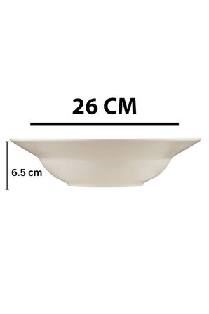 Modern Salata ve Makarna Tabağı (26 CM) – Dekoratif Yazılı Salata veya Makarna Kasesi