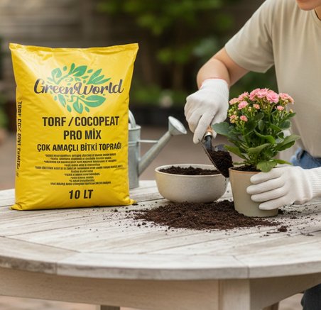 10 Litre İthal Çok Amaçlı Bitki Toprağı Torf Cocopeat Pro Mix - Kokopit Özel Karışım Saksı Harcı