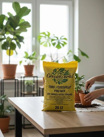 20 Litre İthal Çok Amaçlı Bitki Toprağı Torf Cocopeat Pro Mix - Kokopit Özel Karışım Saksı Harcı