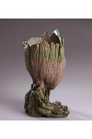 Galaksinin Koruyucuları Baby Groot Figür Kalpli Saksı Kalemlik Pla