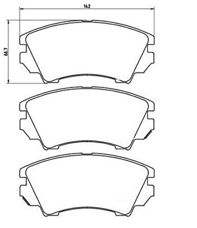 Grap 94149 Ön Fren Balatası Insıgnıa Astra J Zafıra C 17 Inch Jant