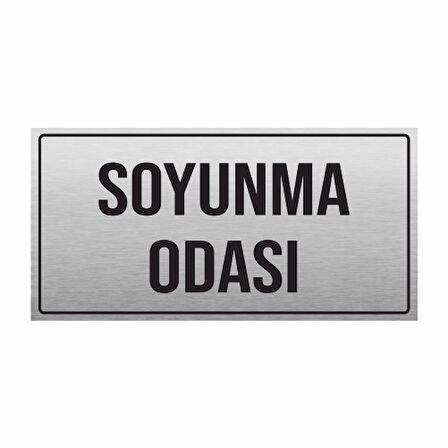 SOYUNMA ODASI YÖNLENDİRME LEVHASI METAL PR-15