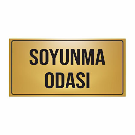 SOYUNMA ODASI YÖNLENDİRME LEVHASI METAL PR-15A