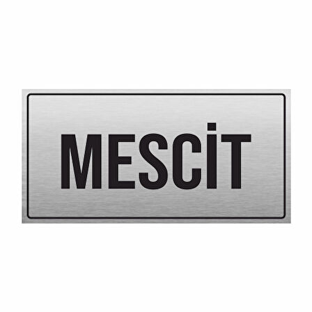 MESCİT YÖNLENDİRME LEVHASI METAL PR-9