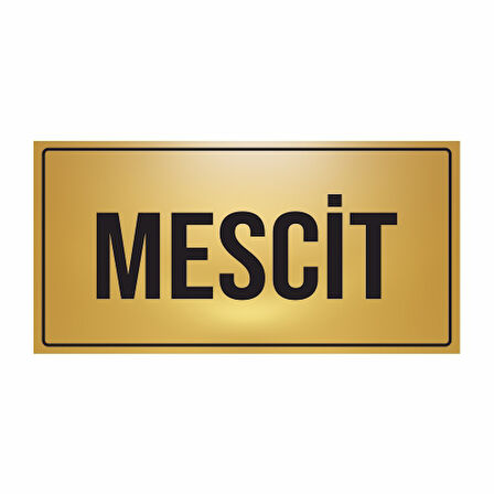 MESCİT YÖNLENDİRME LEVHASI METAL PR-9A