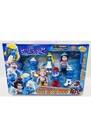 The Smurfs 2 Şirinler 6 Model Figür Pasta Süsü