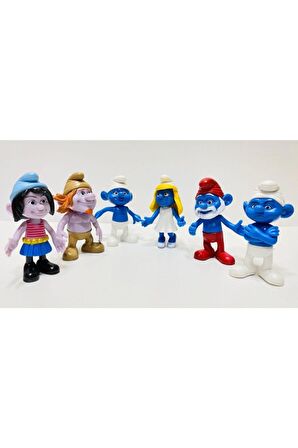 The Smurfs 2 Şirinler 6 Model Figür Pasta Süsü