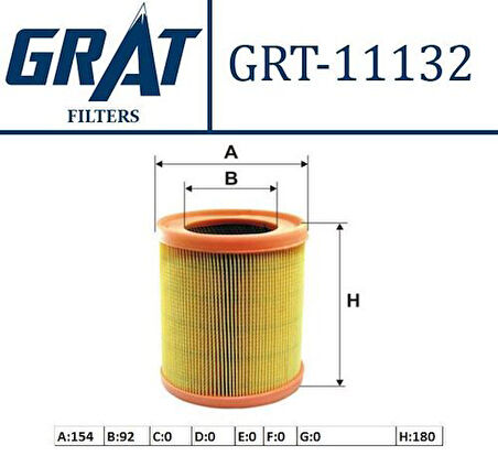 Grat 11132 Hava Filtresi Express 1.9D 7701034705