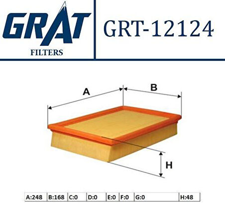 Grat 12124 Hava Filtresi P307 2.0 Hdı